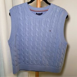 Tommy Hilfiger baby blue knit vest